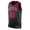 Maillot Basket Homme Chicago Bulls Ayo Dosunmu 12 2022-23 Jordan Statement Edition Noir Swingman